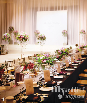 MYWEDDING 하우스, 컬러, 갈라 웨딩 롯데호텔 서울의 3가지 테마 결혼식